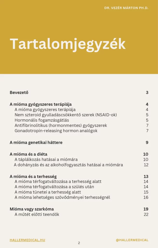 Mióma e-könyv tartalomjegyzék